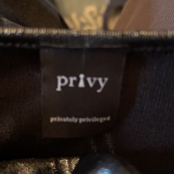 PRIVY Sz XS . Silver Metallic bodicon mini dress. - Picture 5 of 5